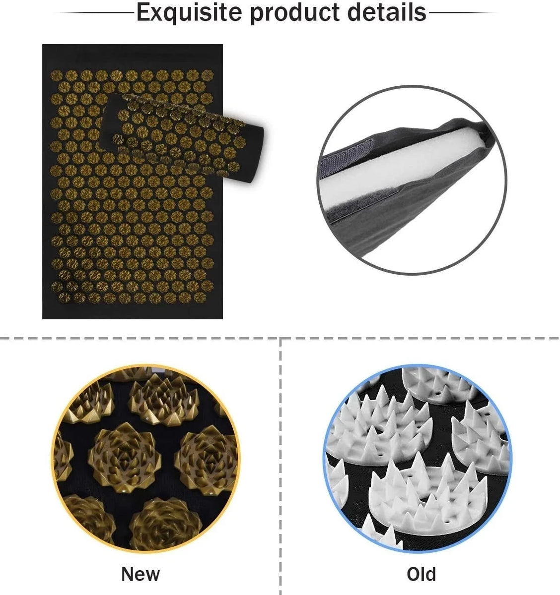 Acupressure Yoga Mat with Pillow