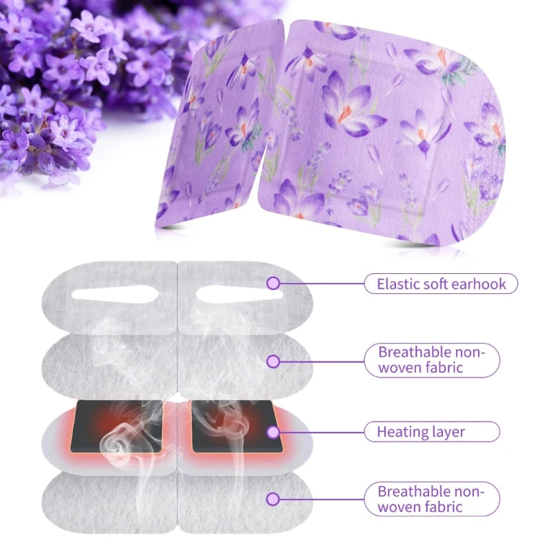 12Pcs Lavender Steam Eye Mask
