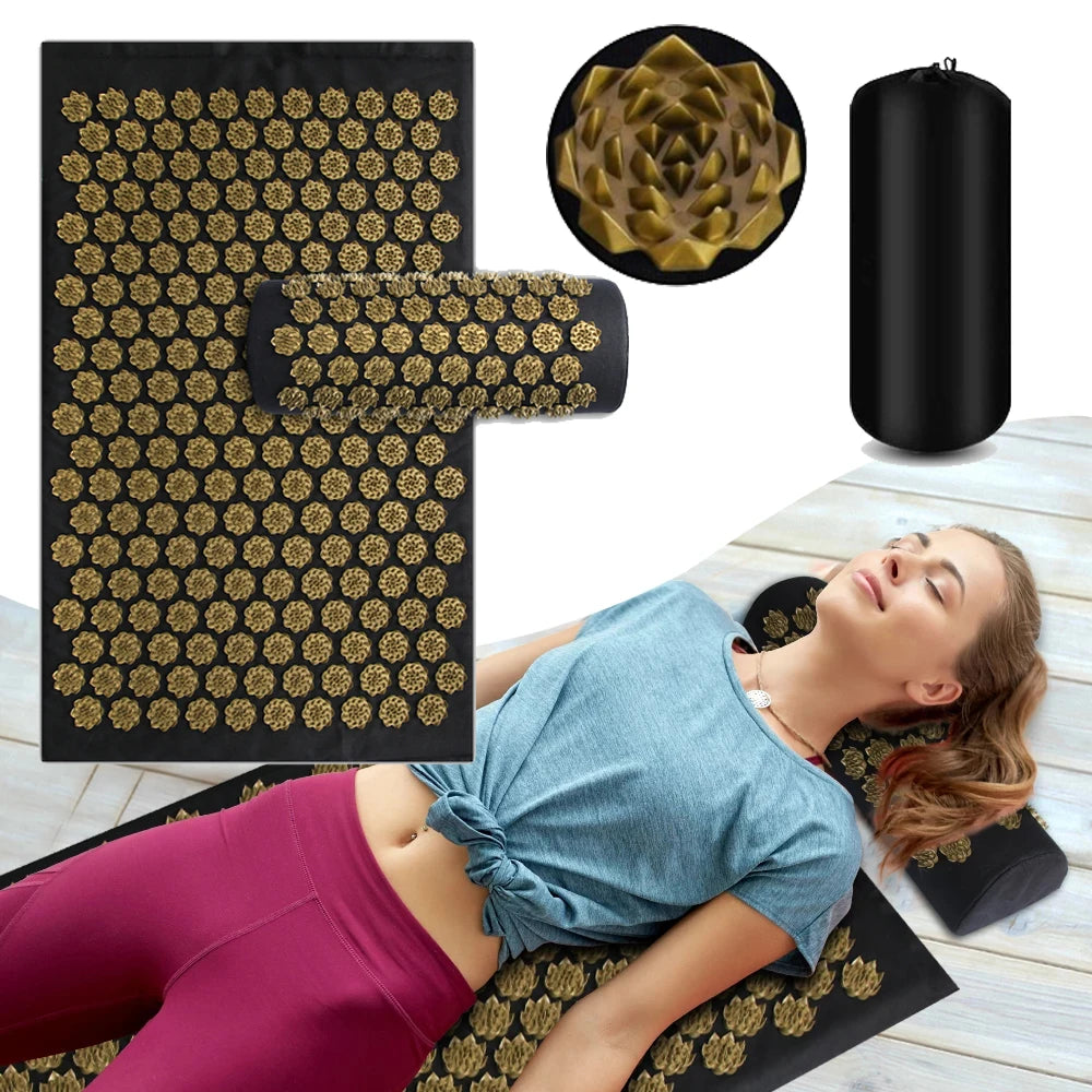 Acupressure Yoga Mat with Pillow