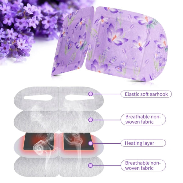 12Pcs Lavender Steam Eye Mask