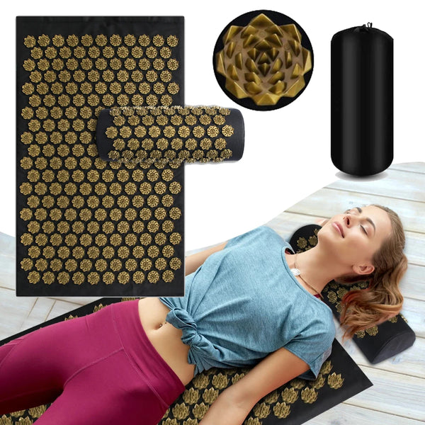 Acupressure Yoga Mat with Pillow
